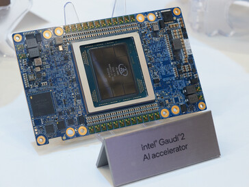 O Gaudi 2 tem o objetivo de atacar a Nvidia no preço como um acelerador de IA de nível básico. (foto: Andreas Sebayang/Notebookcheck.com)