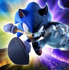 Sonic Unleashed, no qual os jogadores assumem o controle do Sonic titular enquanto ele se transforma em um &quot;werehog&quot; (foto), foi portado para o PC. (Fonte da imagem: arte da capa de Sonic Unleashed)