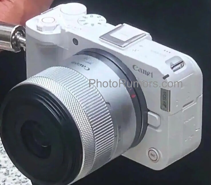 Vazamento de imagem da Canon EOS RV