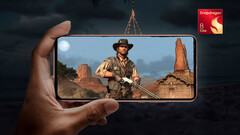 O jogo teria sido emulado a 720p (Fonte da imagem: Qualcomm e Rockstar - editado)