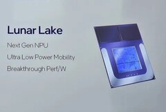 O Intel Lunar Lake supostamente traz memória no pacote semelhante aos SoCs da série M do Apple. (Fonte: Intel)