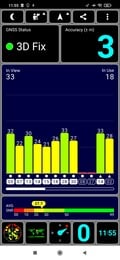 Recepção GPS ao ar livre