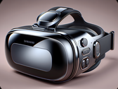 Maquete de um "fone de ouvido Samsung VR". Fonte: Notebookcheck via DALL-E 3 