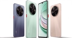 O Nubia V70 Max estará disponível nas cores cinza, rosa e verde (Fonte da imagem: Revu.com.ph)