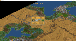 O OpenTTD é um remake de código aberto do Transport Tycoon Deluxe. (Fonte da imagem: OpenTTD)