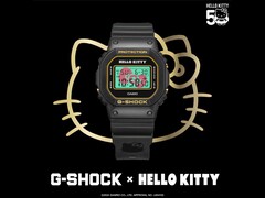 O Casio G-SHOCK x Hello Kitty DW-5600KT24-1 JR. (Fonte da imagem: Casio)