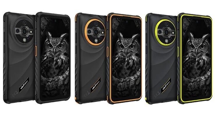 O Ulefone Armor X31 Pro vem nas cores Classic Black, Lightsome Green e Few Orange (Fonte da imagem: Ulefone)