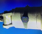 O Casio F91W, preso ao braço manipulador de um ROV. (Fonte da imagem: Watches of Espionage)