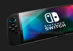 O novo Nintendo Switch 2 pode ser revelado muito em breve (Fonte da imagem: @Onleaks / 91mobiles)