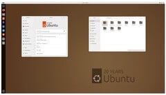 Tema de aniversário da área de trabalho do Ubuntu 24.10 &quot;Oracular Oriole&quot; (Fonte da imagem: Ubuntu)