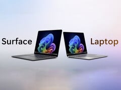 A série Surface Laptop 7 Intel é muito boa nos primeiros testes de duração da bateria. (Fonte da imagem: Microsoft - editado)