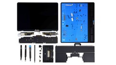 O MacBook Air M4 (foto) parece ser totalmente semelhante ao MacBook Air M3 em termos de design e possibilidade de reparo. (Fonte da imagem: iFixIt)