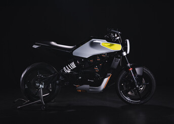 O conceito E-Pilen, apresentado em 2021, é derivado do Svartpilen e do Vitpilen (Fonte da imagem: Husqvarna)