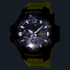 O Casio G-Shock Gravitymaster GRB300RY-1A9 tem exibição de horário duplo e carregamento solar. (Fonte da imagem: Casio)