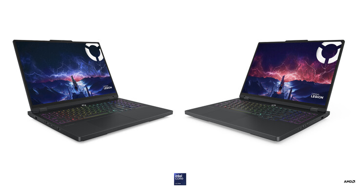 O Legion Pro 5i Gen 10 e o Legion Pro 5 Gen 10, da esquerda para a direita. (Fonte da imagem: Lenovo)