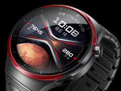 A série Watch da Huawei tende a ser seus smartwatches mais caros, Watch 4 Pro Space Exploration edition na foto. (Fonte da imagem: Huawei)