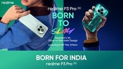 O Realme P3 Pro tem um design que brilha no escuro. (Fonte da imagem: Realme)