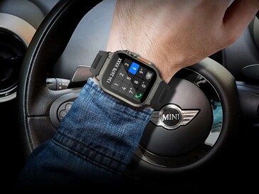 O smartwatch pode ser usado como um fone de ouvido Bluetooth.