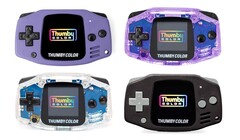 O Thumby Color vem em vários acabamentos, muitos dos quais foram inspirados no Nintendo Game Boy Advance. (Fonte da imagem: TinyCircuits)