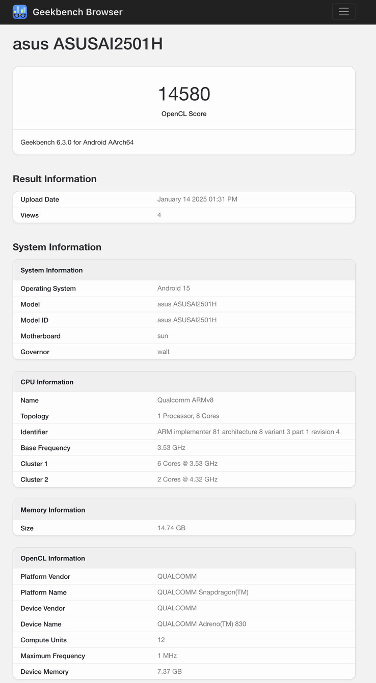 (Fonte da imagem: Geekbench)