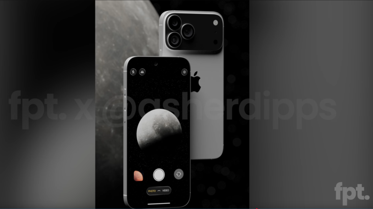 conceito de design do iPhone 17 Pro (fonte da imagem: Jon Prosser no YouTube)