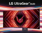 O UltraGear OLED 45GX950A provavelmente será um dos muitos monitores para jogos que a LG apresentará durante a CES 2025 em janeiro; 45GS95QE na foto. (Fonte da imagem: LG)