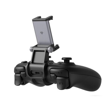 O 8BitDo Mobile Clip permite que os usuários conectem seus smartphones Android ao controlador Ultimate 2 Wireless. (Fonte da imagem: 8BitDo)