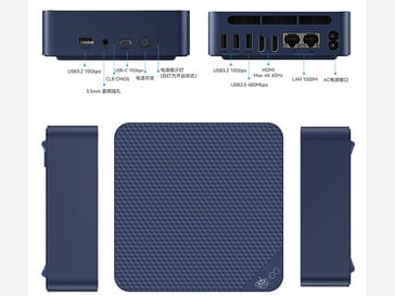 Design e seleção de portas do mini PC (Fonte da imagem: Beelink)