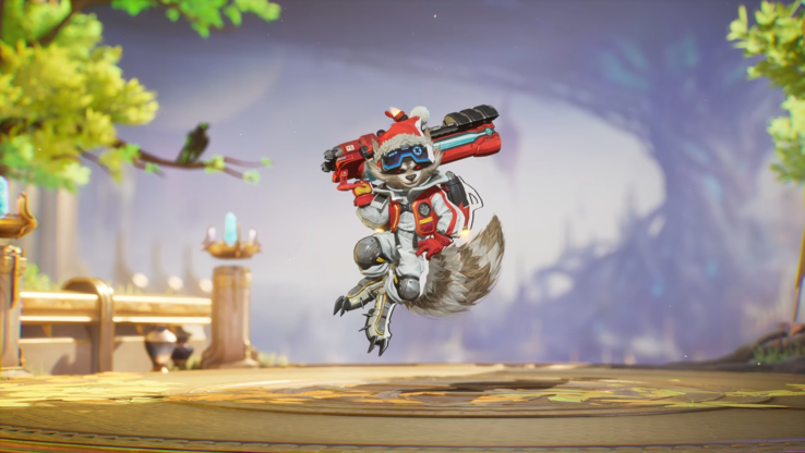 A próxima skin festiva do Rocket Raccoon...