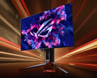 O ROG Swift OLED PG27AQDP não possui um acabamento de tela brilhante. (Fonte da imagem: ASUS)