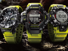 Da esquerda para a direita, Casio G-Shock GR-B300RY-1A9, GPR-H1000RY-1A9 e GW-9500MRY-1A9. (Fonte da imagem: Casio)