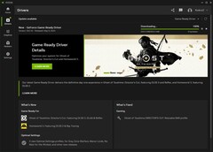 Nvidia GeForce Game Ready Driver 552.44 baixando no aplicativo Nvidia (Fonte: Próprio)