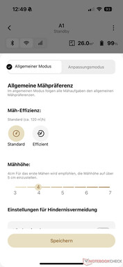 Eficiência e altura de corte - Avaliação do Dreame A1