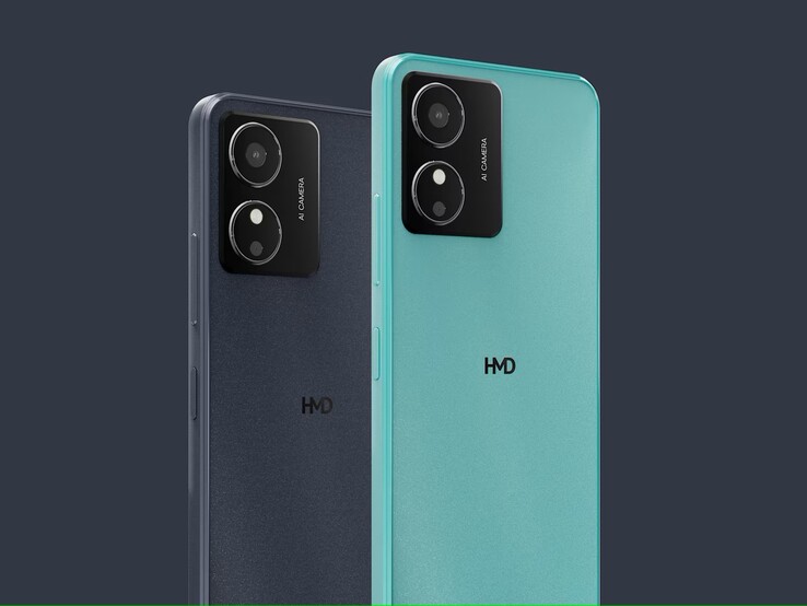 O HMD Key vem nas cores Midnight Black e Icy Blue (Fonte da imagem: HMD)