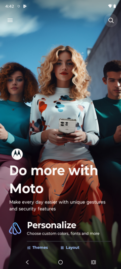 Software do Motorola Moto G75