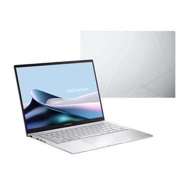 Asus Zenbook 14 UX3405CA em Foggy Silver.