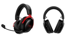 O headset sem fio para jogos HyperX Cloud III S está disponível nas cores vermelha e preta. (Fonte da imagem: HyperX)