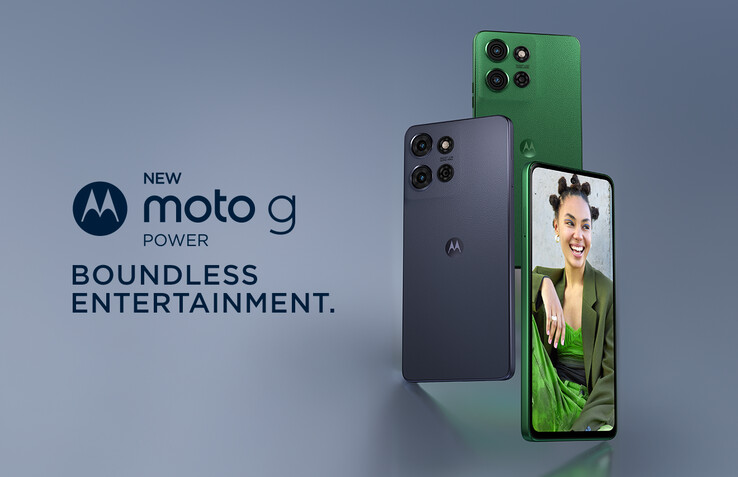 O Moto G Power (2025) vem em couro vegano Leaf Green ou Slate Gray. (Fonte: Motorola)