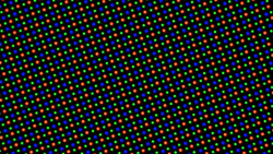 Disposição dos subpixels da tela interna