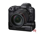 A Canon EOS R5 Mark II que vazou mostra o punho de resfriamento ativo (Fonte: Canon Rumors)