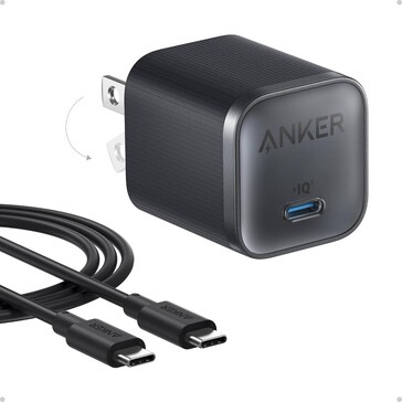 O Anker Nano Charger (45W) vem com um cabo USB-C. (Fonte da imagem: Anker)