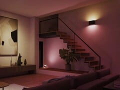 A Philips Hue Dymera tem fontes de luz LED controláveis independentemente na parte superior e inferior. (Fonte da imagem: Philips Hue)