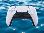 Controle DualSense do PS5 mostrado submerso na água (Fonte da imagem: Sony PlayStation com edições)
