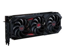 A PowerColor Red Devil AMD Radeon RX 9070 XT, na foto, possui 16 GB de memória GDDR6. (Fonte da imagem: PowerColor)