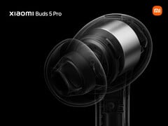 O Buds 5 Pro é a resposta da Xiaomi ao AirPods Pro 2 da Apple. (Fonte da imagem: Xiaomi)