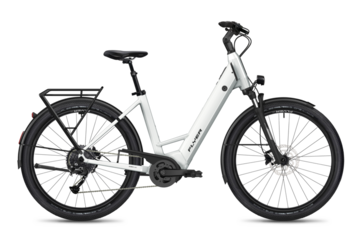 A Flyer Gotour EL 3.12 XC e-bike em Pearl White Gloss. (Fonte da imagem: Flyer)