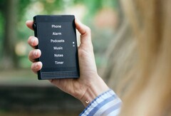 O Light Phone 3 apresenta uma tela OLED e uma interface de usuário minimalista. (Imagem: Light Phone)