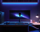 O Alienware AW3225DM traz um painel QHD curvo com taxa de atualização de 180 Hz (Fonte da imagem: Dell)