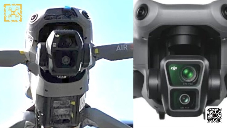 O suposto DJI Air 3S ao lado do DJI Air 3 existente. (Fonte da imagem: @Quadro_News)