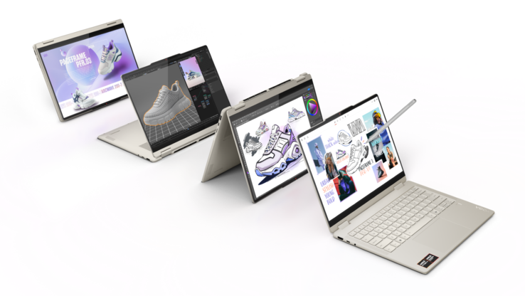 O laptop conversível Lenovo Yoga 2 em 1 (14" 10) suporta a funcionalidade multitoque de 10 pontos (Fonte da imagem: Lenovo)